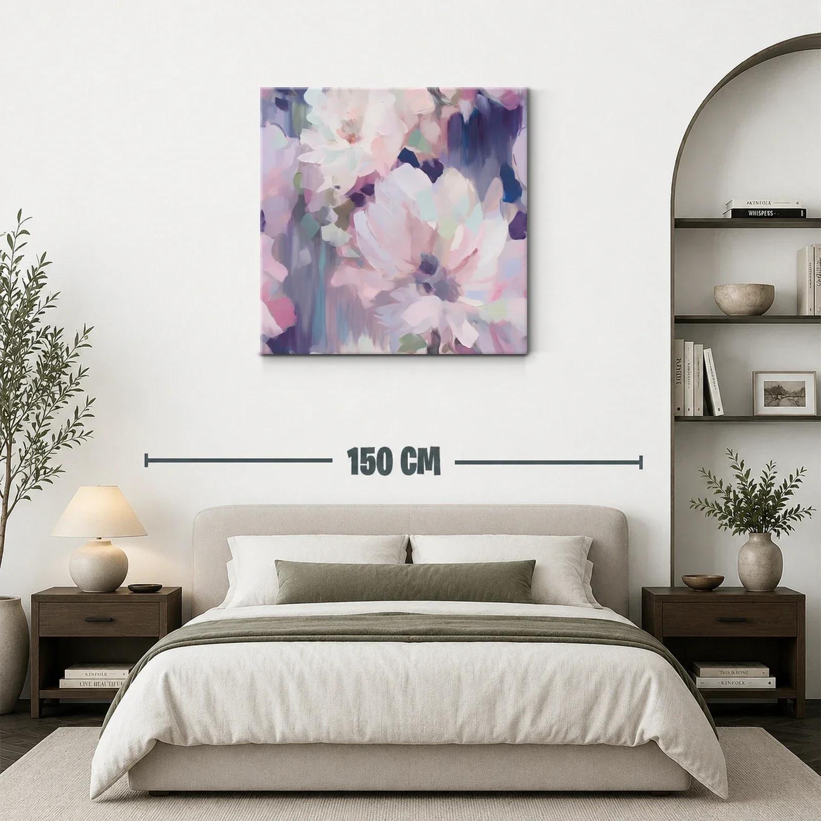 Cuadro floral en tonos pastel para ambiente elegante — miniatura 3