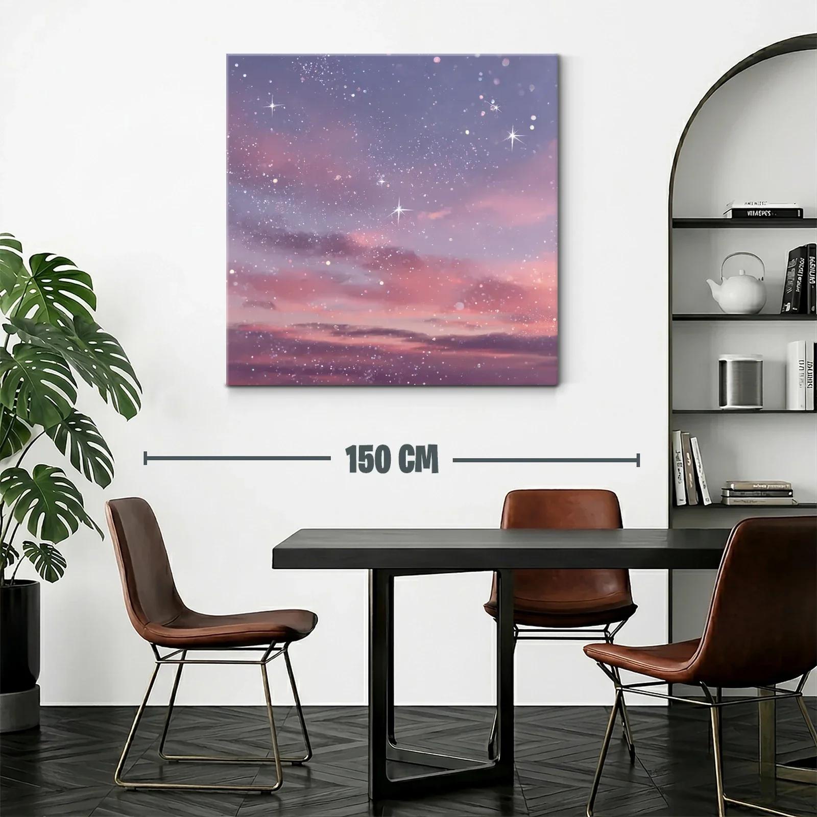 Cielo estrellado en tonos pastel para un ambiente sereno — miniatura 2