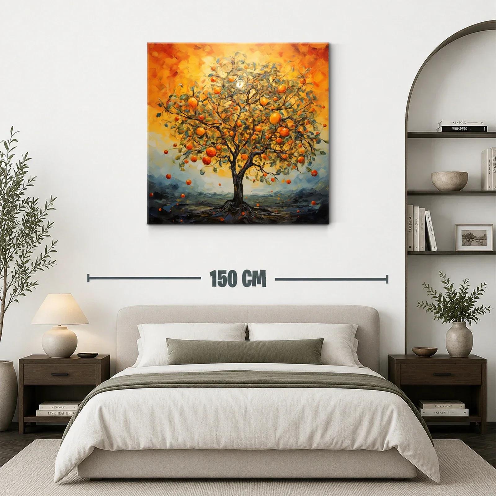 Árbol de naranjas en luz dorada vibrante — miniatura 3