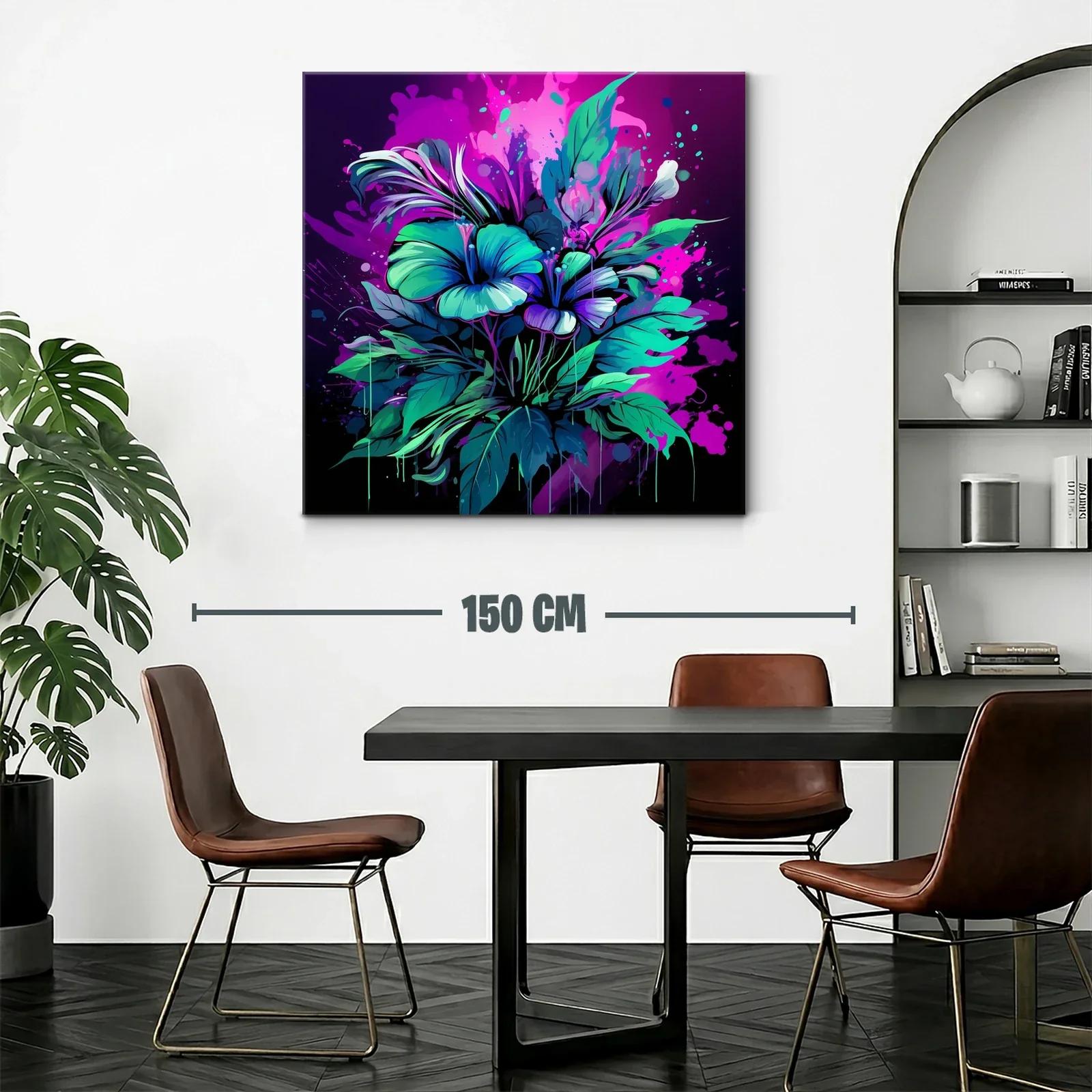 Explosión floral en tonos vibrantes y contrastes luminosos — miniatura 2