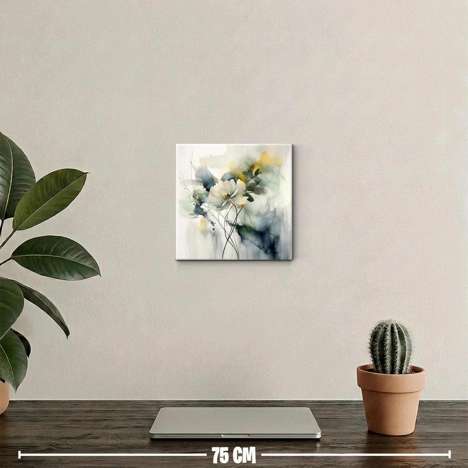 Cuadro decorativo de flores con tonos suaves y elegantes — miniatura 2