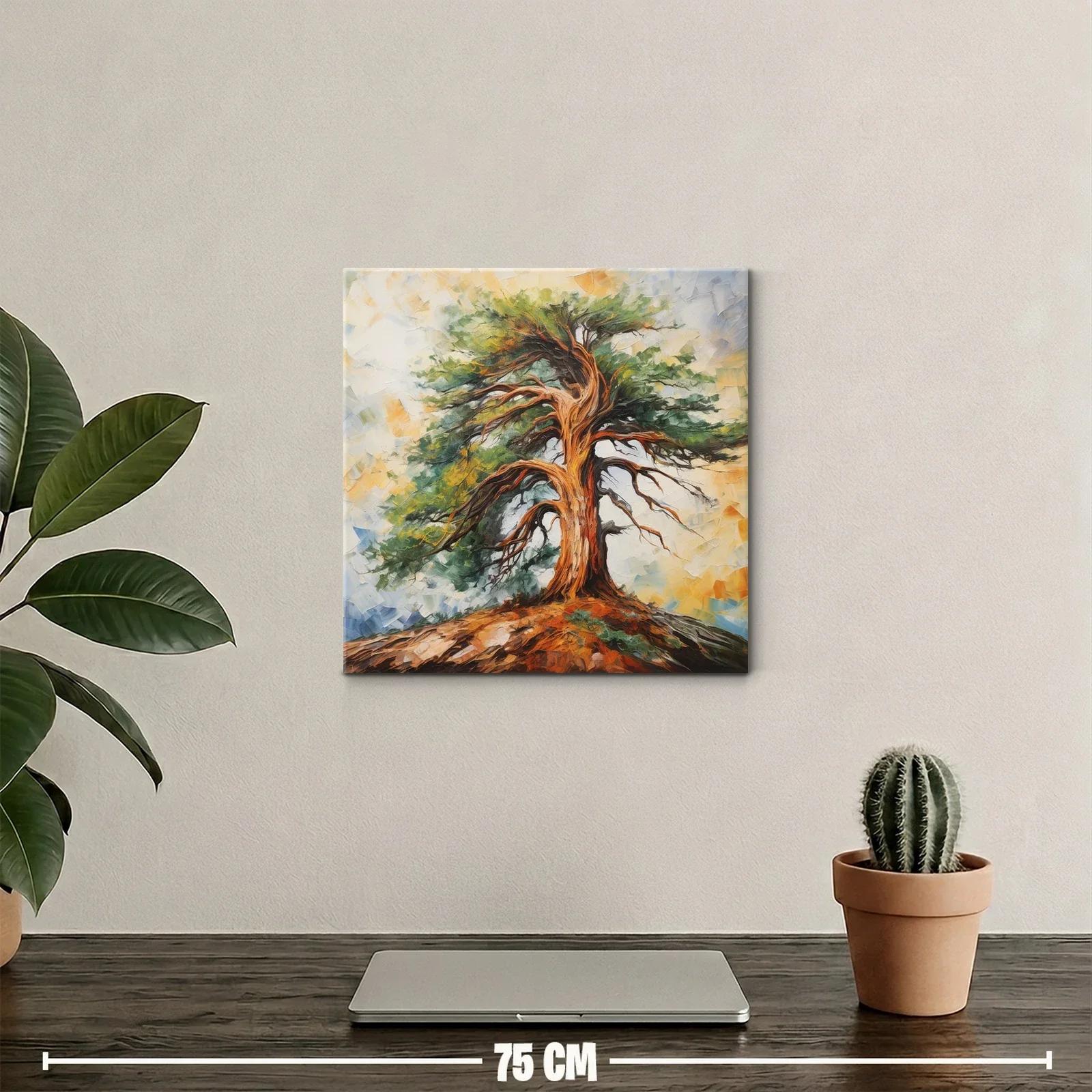 Árbol solitario en paisaje vibrante y natural — miniatura 2