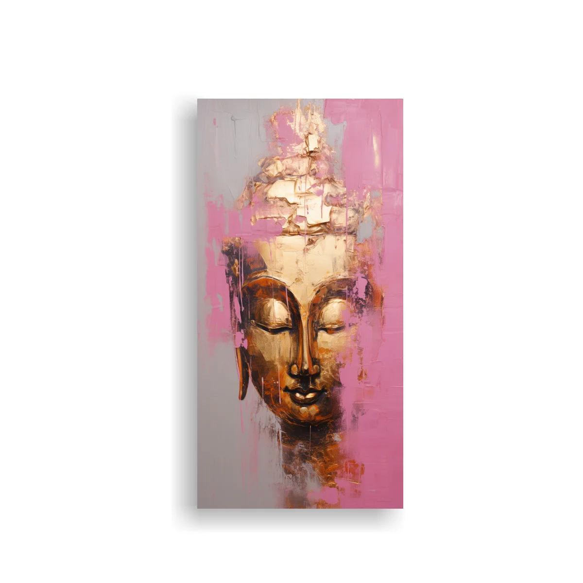 Cuadro Buda con pinceladas sueltas y fondo rosado — imagen principal