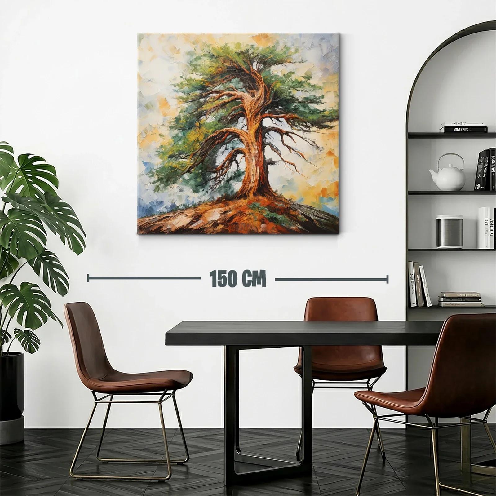 Árbol solitario en paisaje vibrante y natural — miniatura 2