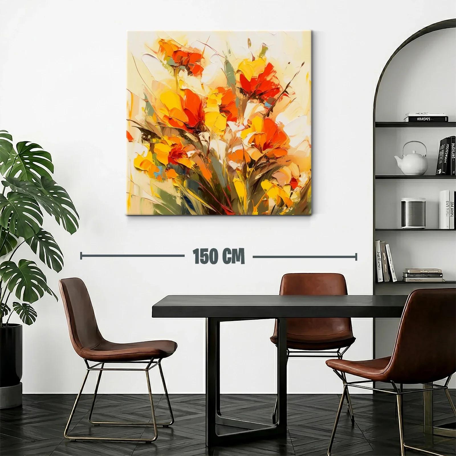 Explosión de Flores en Tonos Cálidos y Vibrantes — miniatura 2