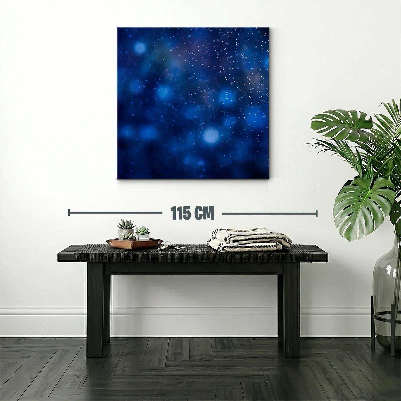 Abstracción cósmica en tonos azules brillantes — miniatura 2