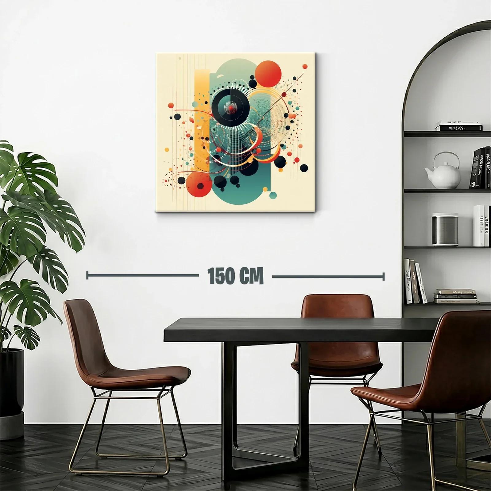 Composición abstracta con formas geométricas y tonos cálidos — miniatura 2