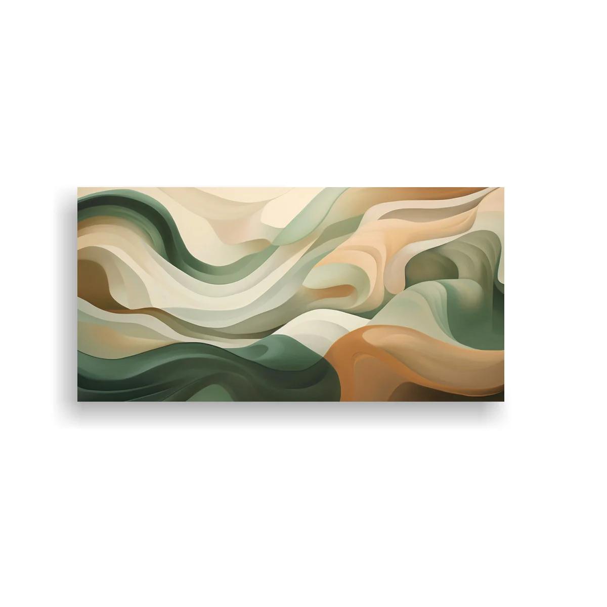 Cuadro ondas abstractas en capas con ritmo continuo — imagen principal