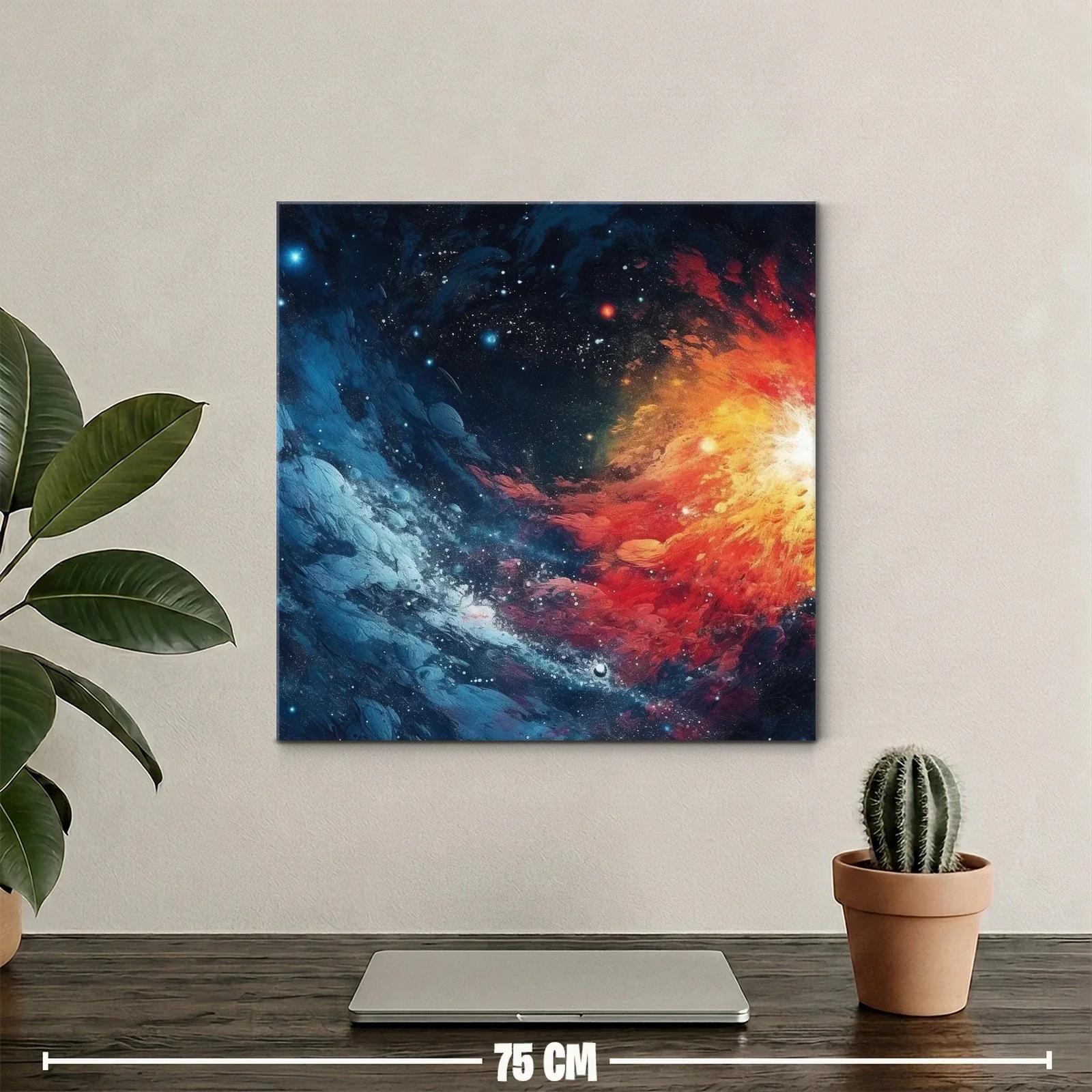 Explosión cósmica en vibrantes tonos de fuego y hielo — miniatura 2