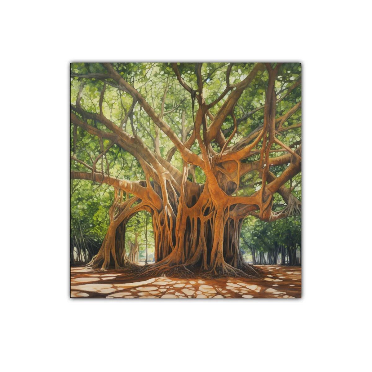 Majestuoso árbol con ramas entrelazadas y luz natural — miniatura 1