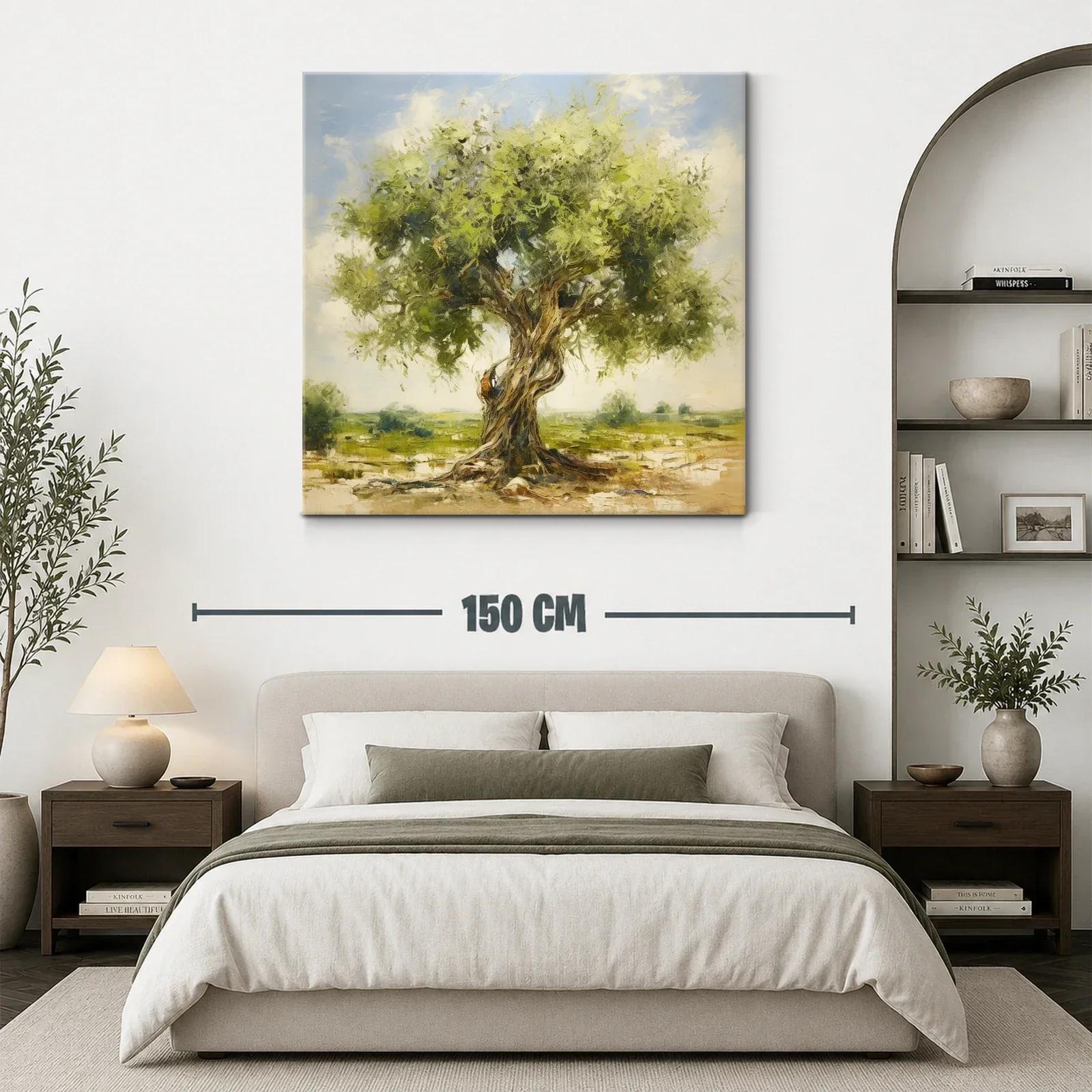 Árbol frondoso en paisaje sereno y luminoso — miniatura 3
