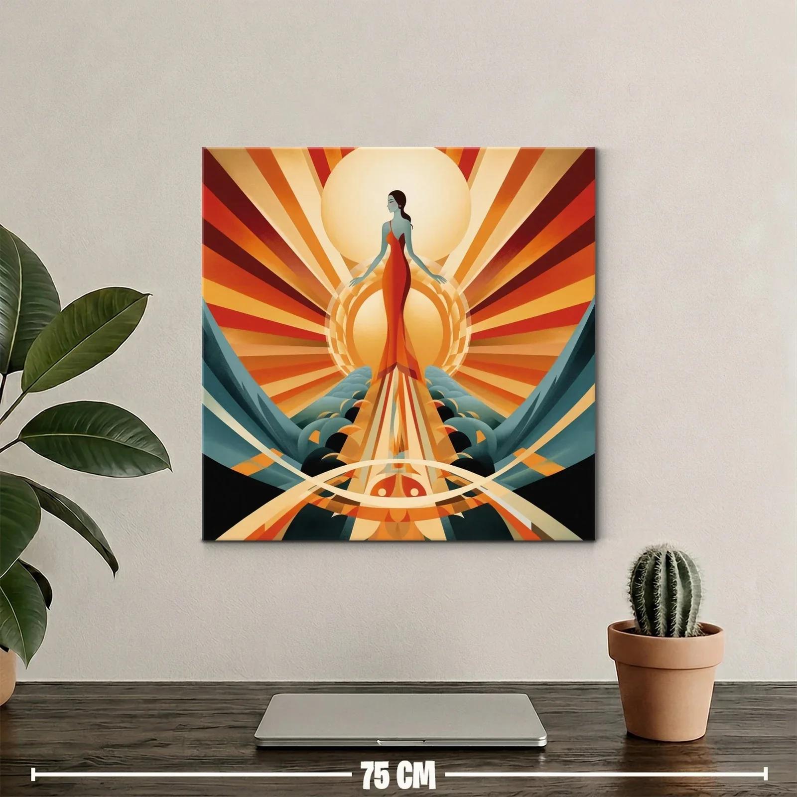 Figura femenina en el resplandor de sol radiante — miniatura 2