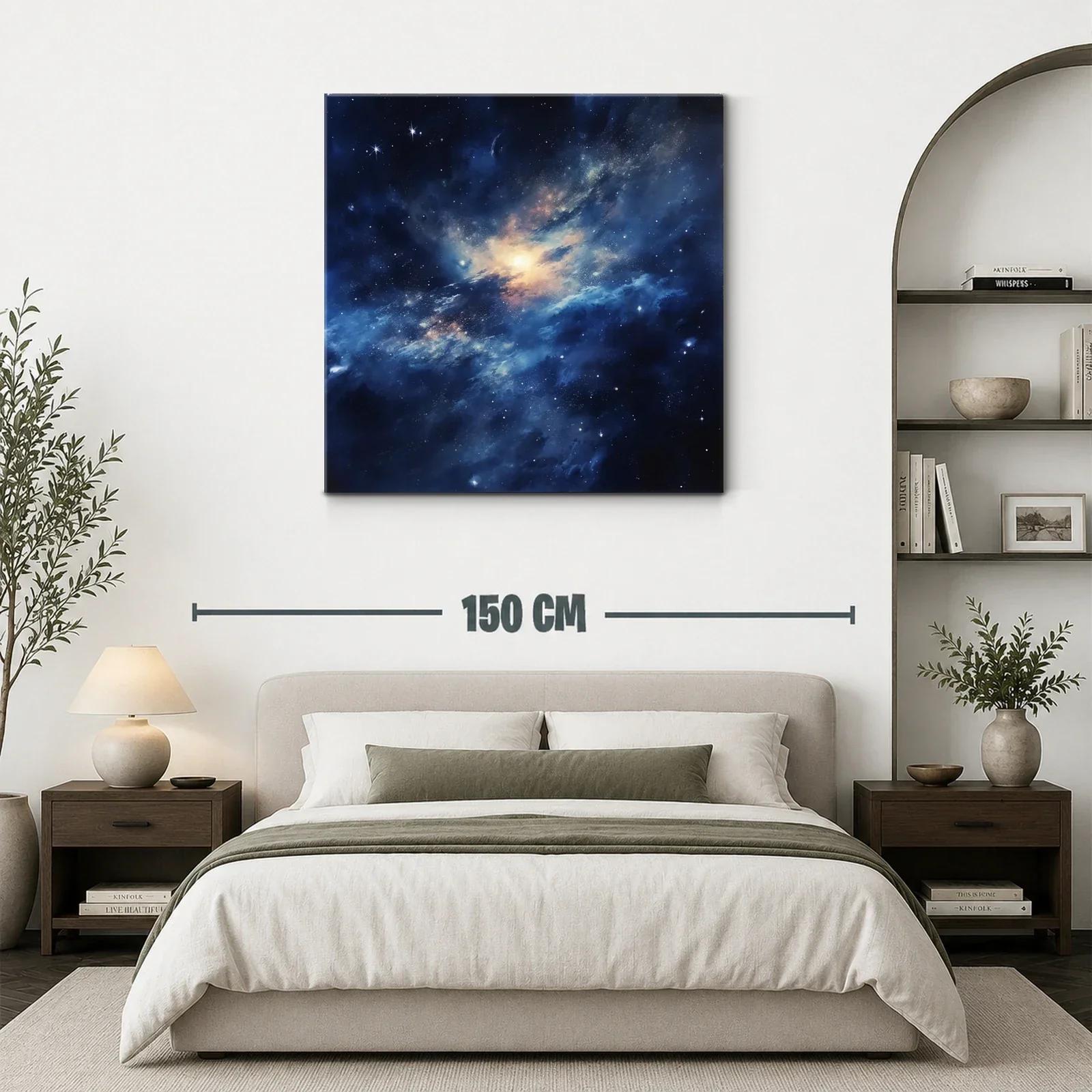 Vibrante espacio cósmico con estrellas y nebulosas luminosas — miniatura 3
