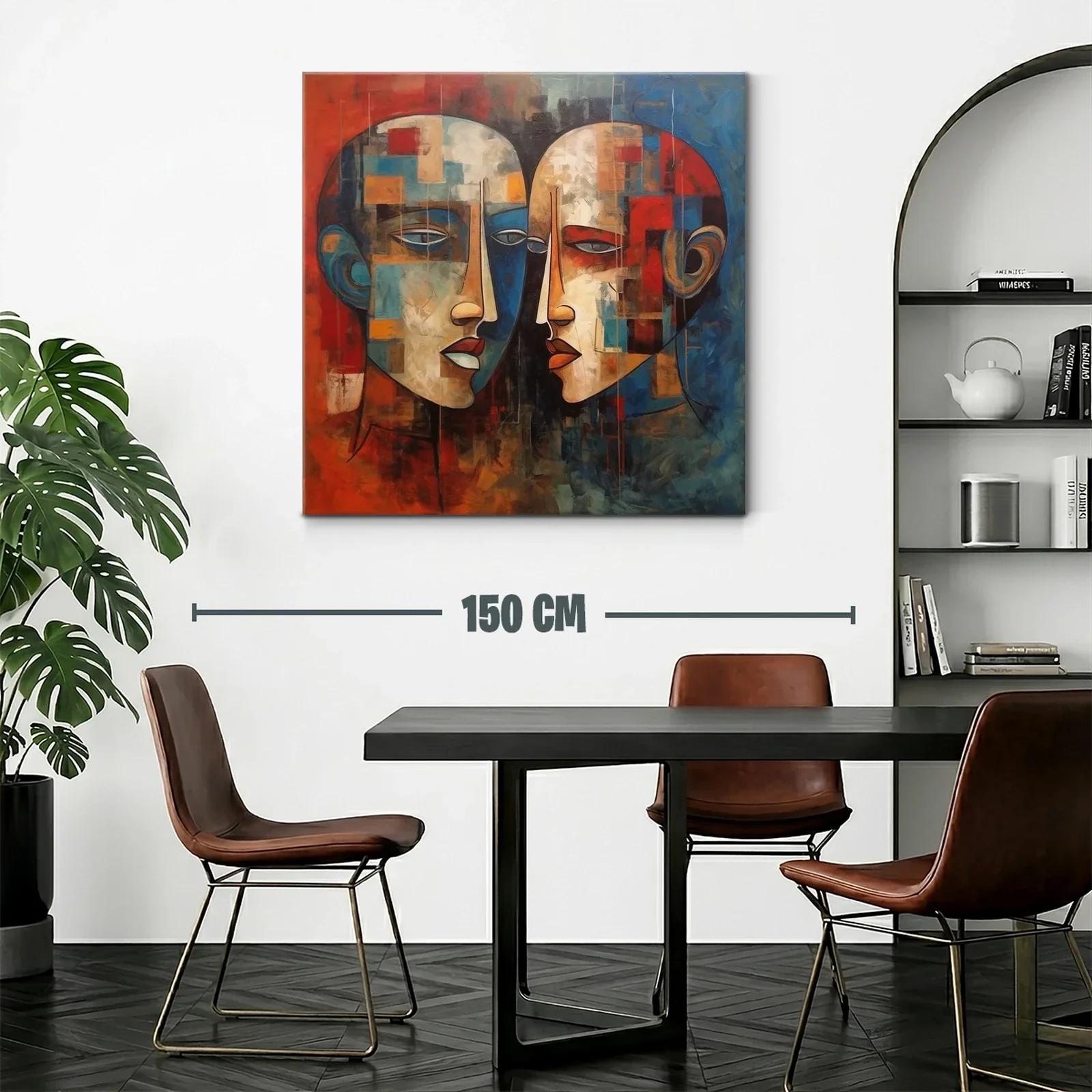 Retratos abstractos con tonos cálidos y fríos en contraste — miniatura 2