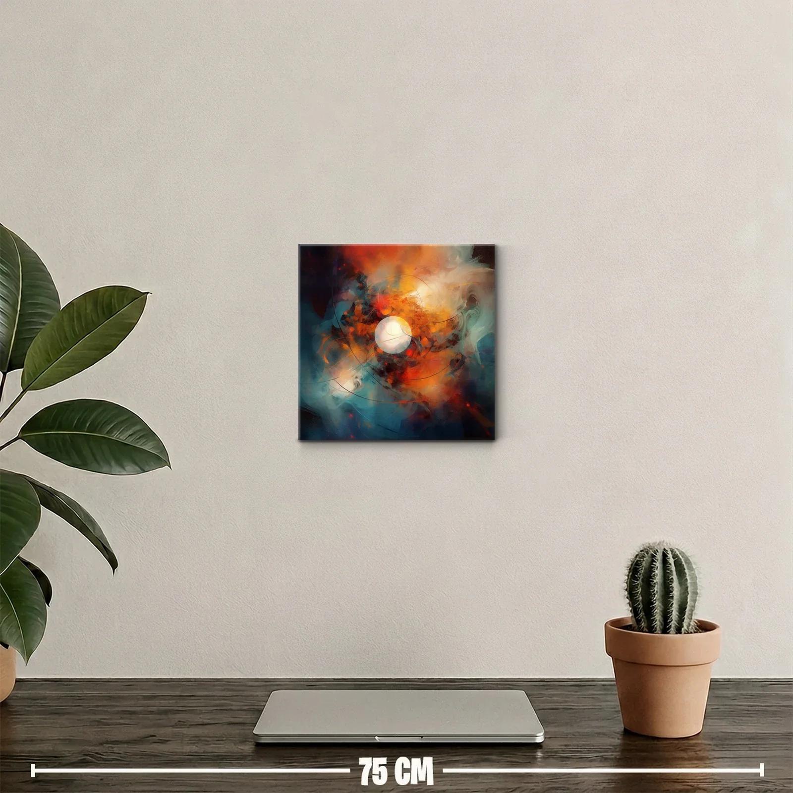 Explosión de color abstracta en tonos cálidos y fríos — miniatura 2