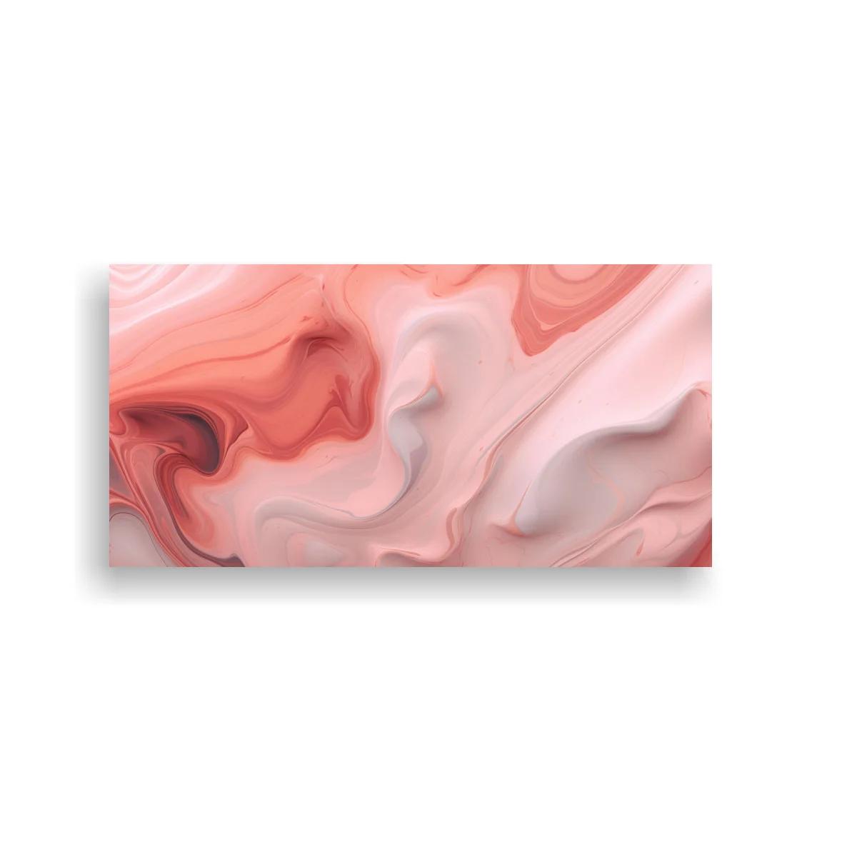 Cuadro remolinos de color rosa con formas fluidas entrelazadas — imagen principal