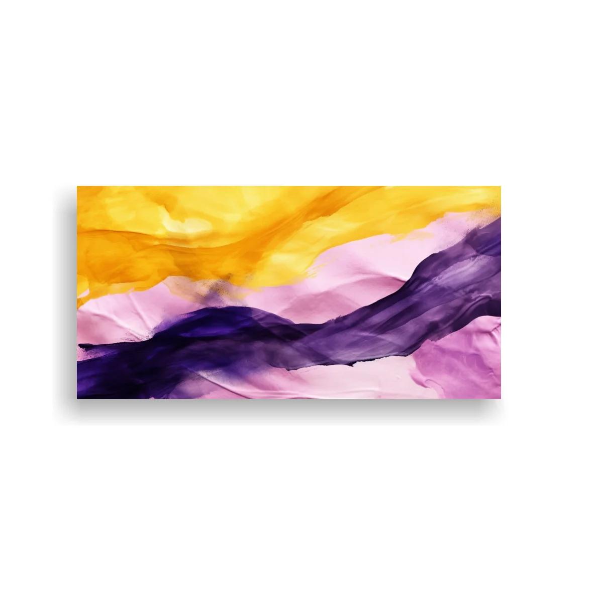 Cuadro bandas de color fluidas con transparencias y bordes difuminados — imagen principal