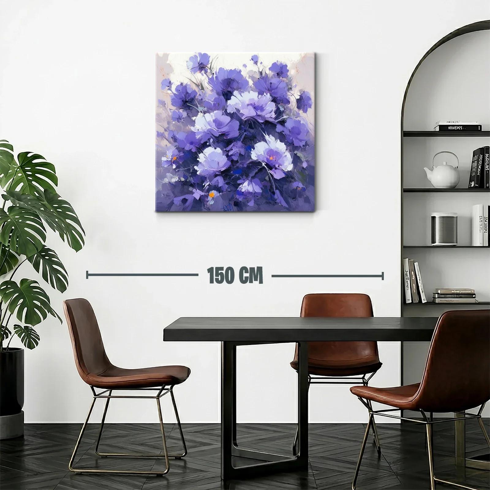 Bello ramo de flores en tonos violetas y lilas — miniatura 2