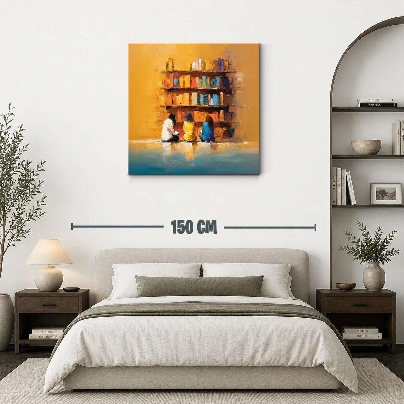 Tranquilidad y lectura en tonos cálidos y azules — miniatura 3