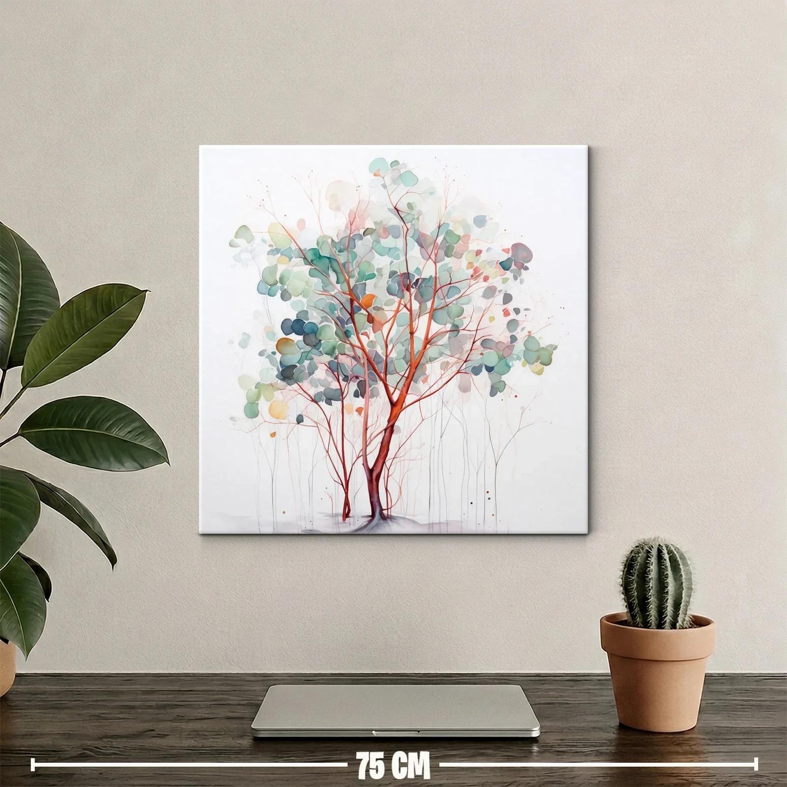 Árbol abstracto de tonos suaves y ramas delicadas — miniatura 2
