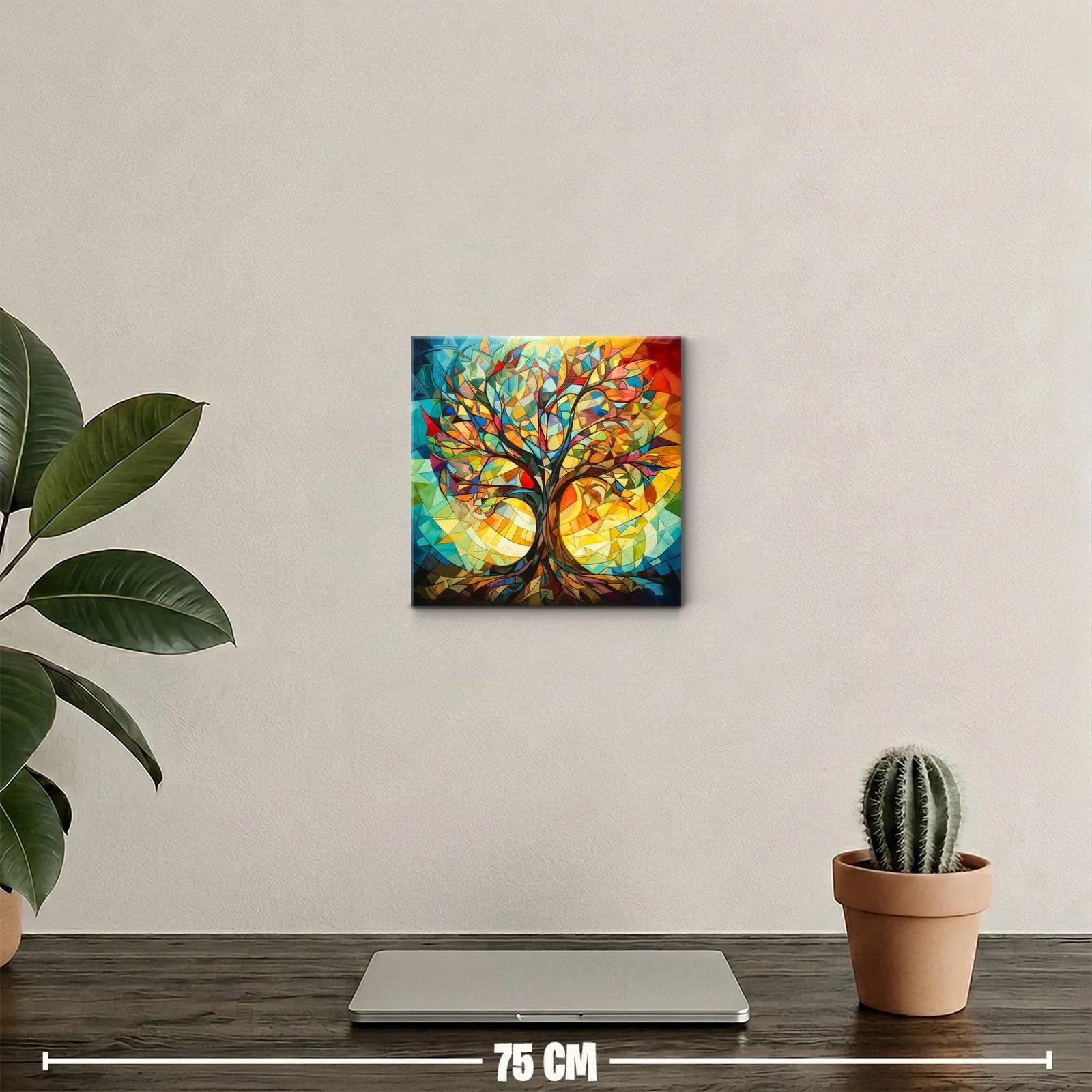 Árbol colorido con formas geométricas vibrantes — miniatura 2