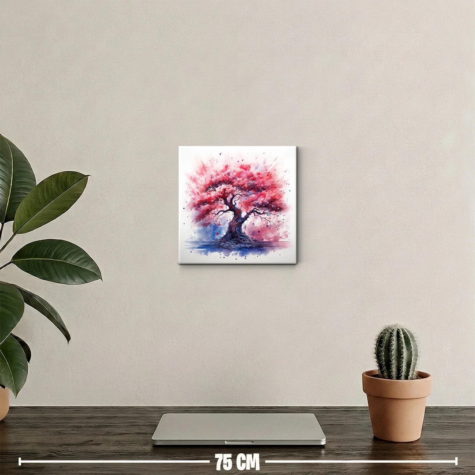 Árbol vibrante con tonos rosados y lilas llenos de vida — miniatura 2