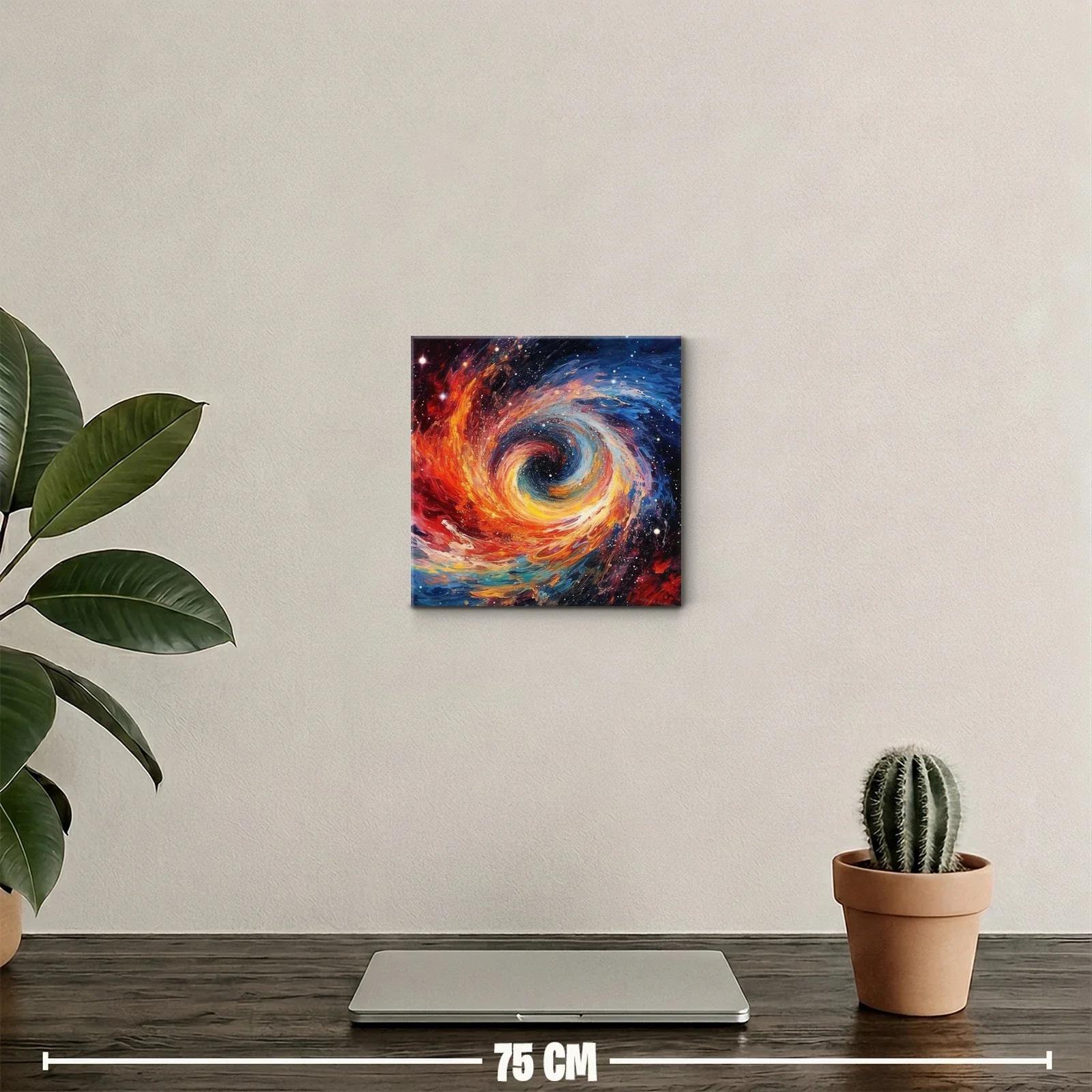 Explosión cósmica de colores vibrantes y energía dinámica — miniatura 2