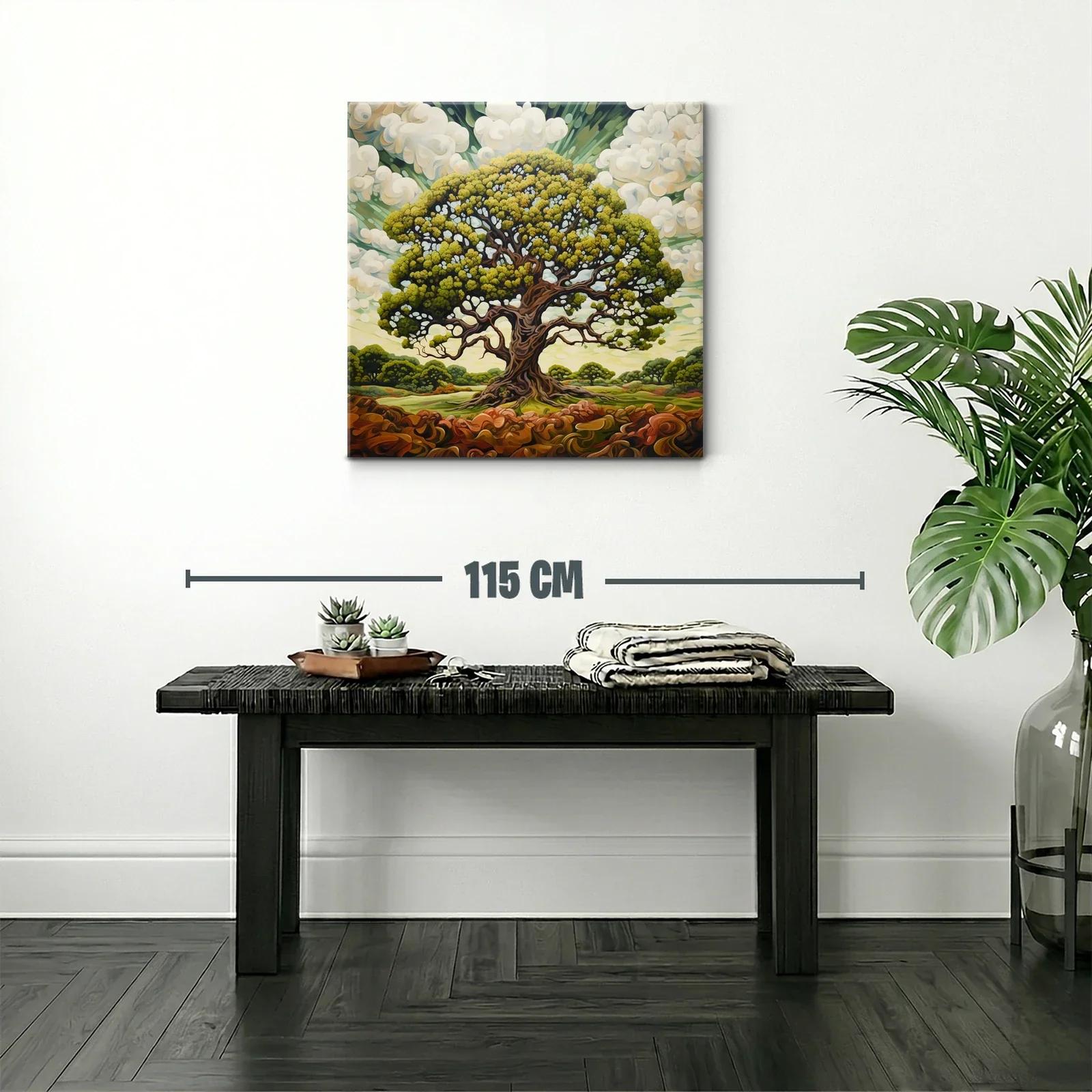 Majestuoso árbol con follaje vibrante en paisaje natural — miniatura 2