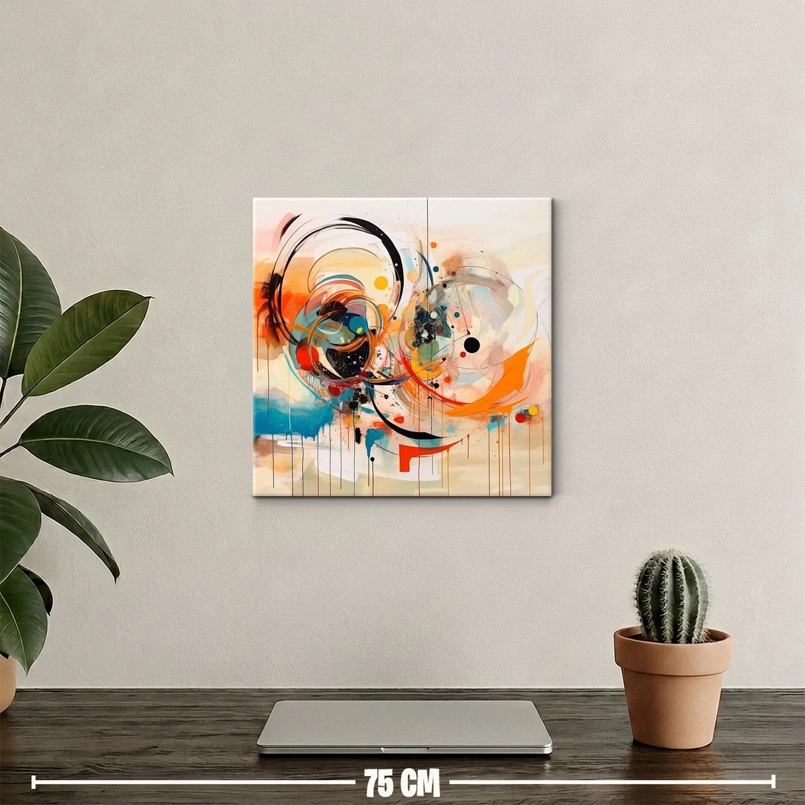 Composición abstracta enérgica con tonos vibrantes y dinámicos — miniatura 2