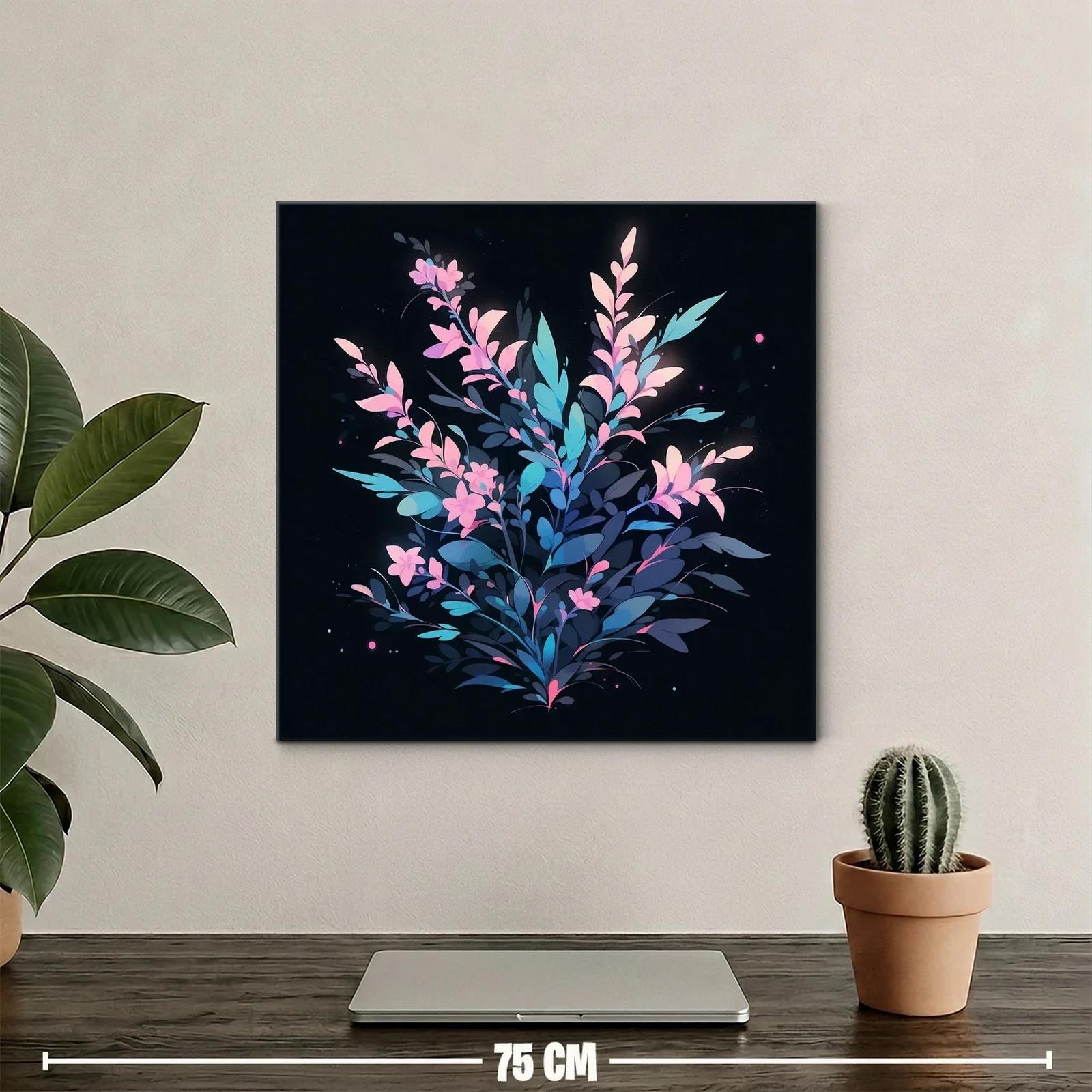 Composición floral en tonos fríos y rosas vibrantes — miniatura 2