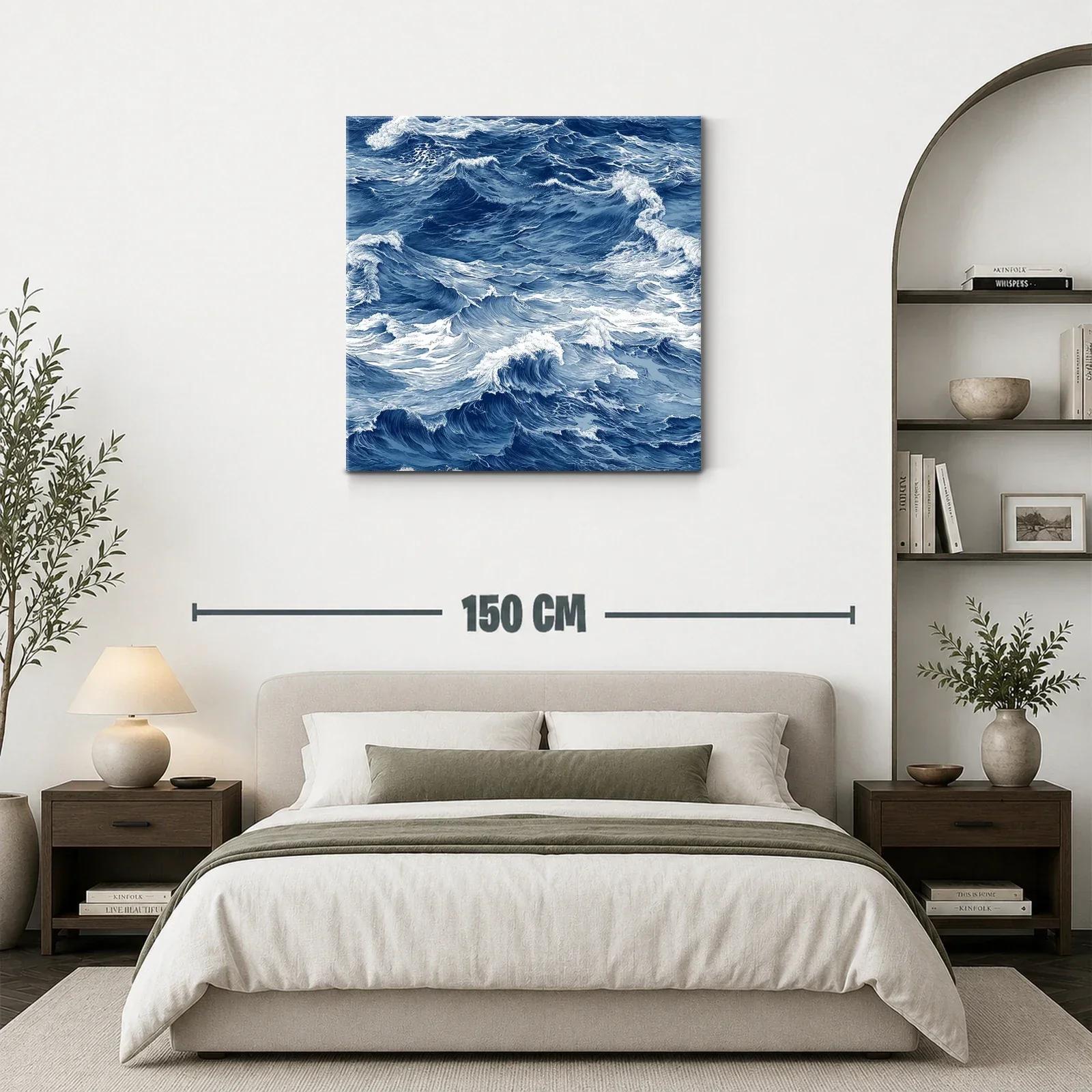Movimiento y energía del mar en ondas azules intensas — miniatura 3