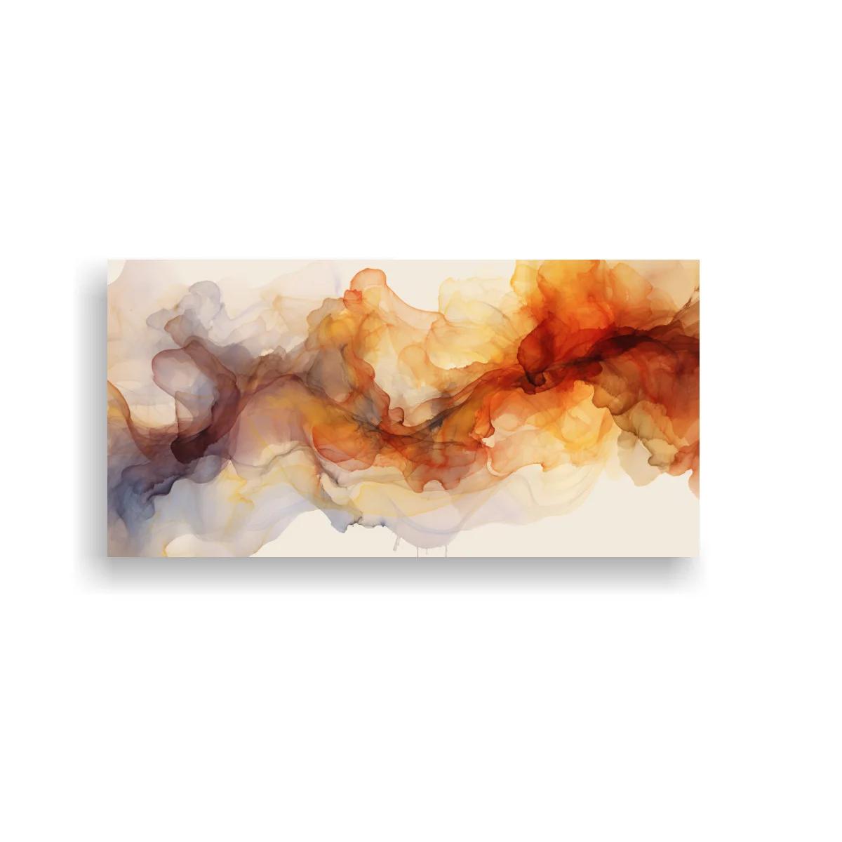 Cuadro nube de tinta abstracta en banda sinuosa — imagen principal
