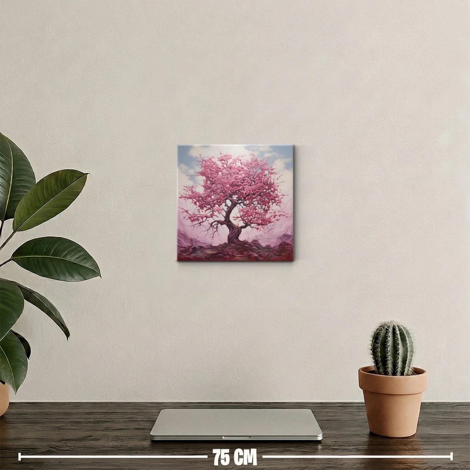 Árbol en flor con tonos rosas y atmósfera soñadora — miniatura 2