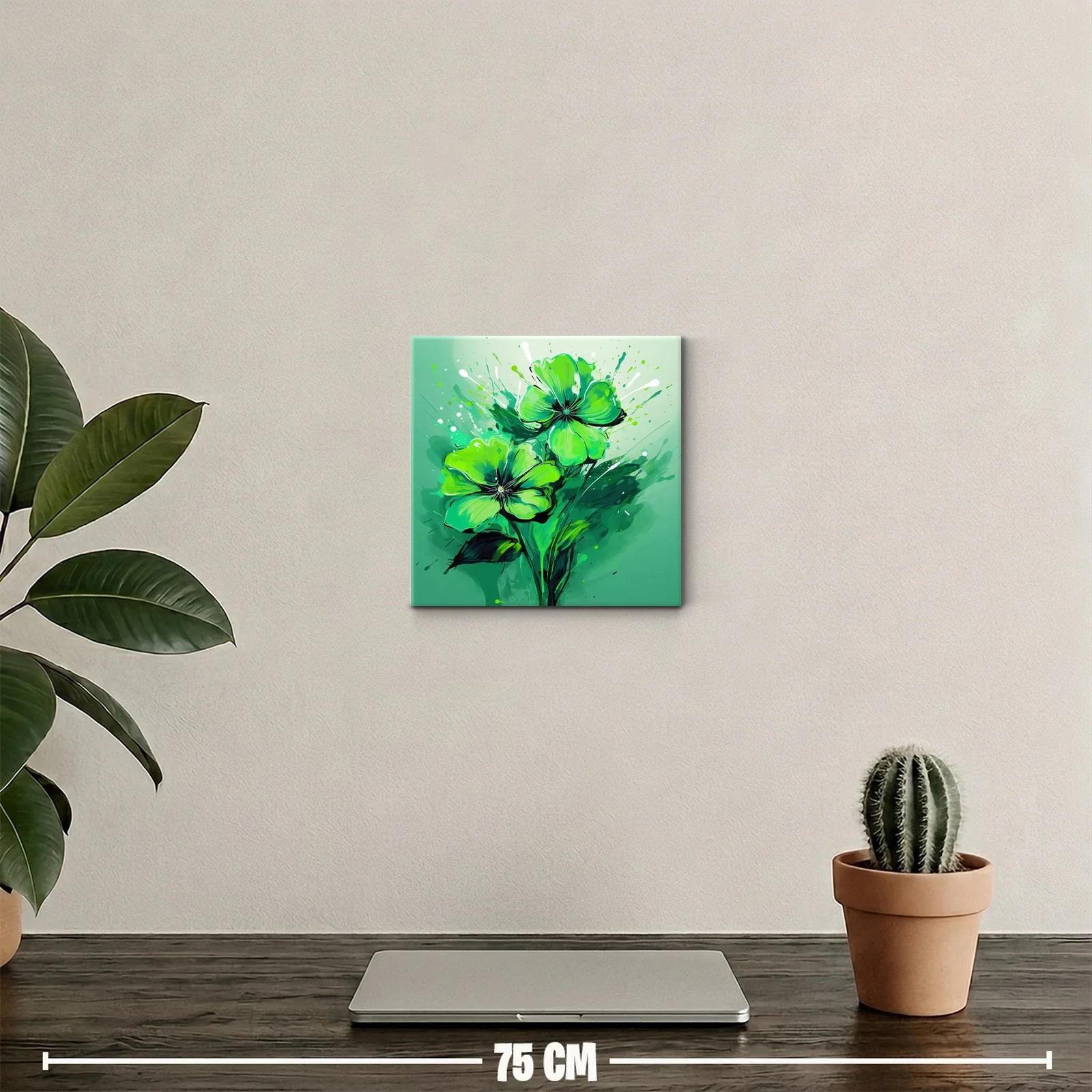 Flores vibrantes en tonos verdes llenos de vida y energía — miniatura 2