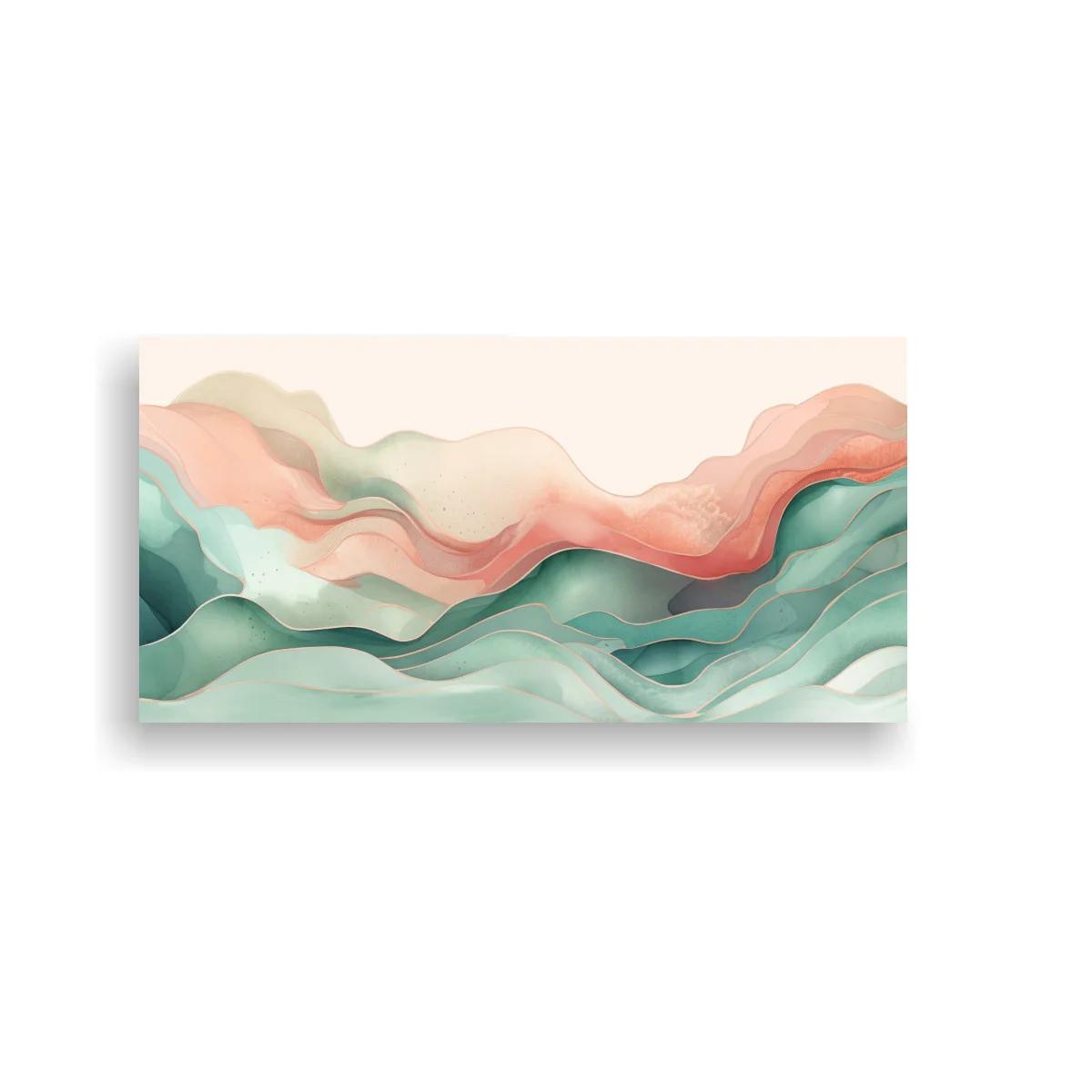 Cuadro capas onduladas abstractas con degradados sutiles — imagen principal