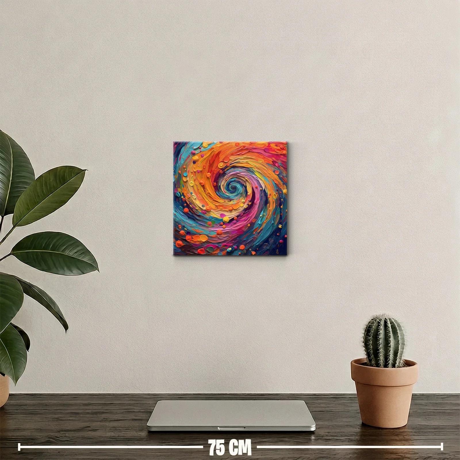 Torbellino de colores vibrantes en espiral dinámica — miniatura 2