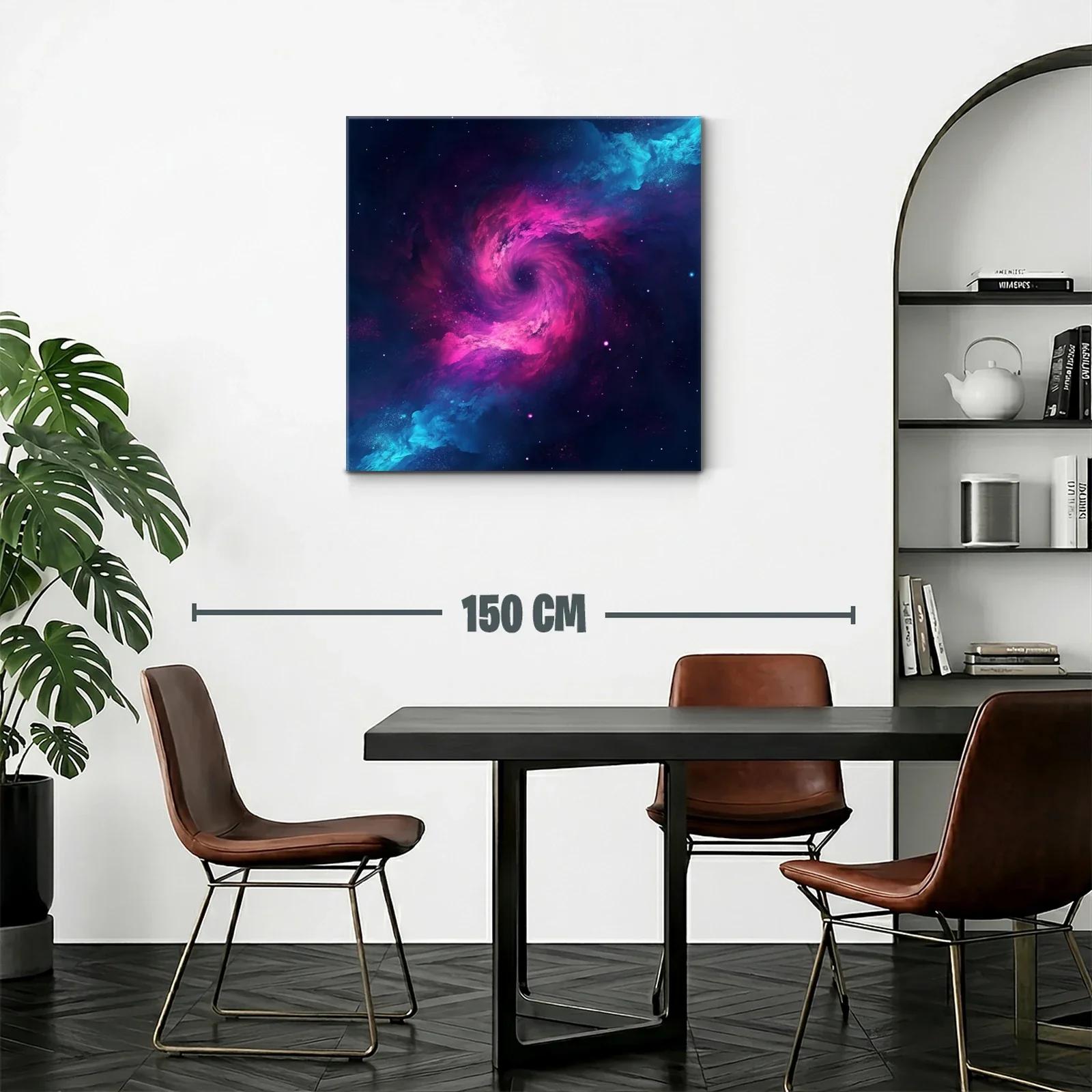 Explosión Cósmica en Tonos Vivos de Azul y Rosa — miniatura 2