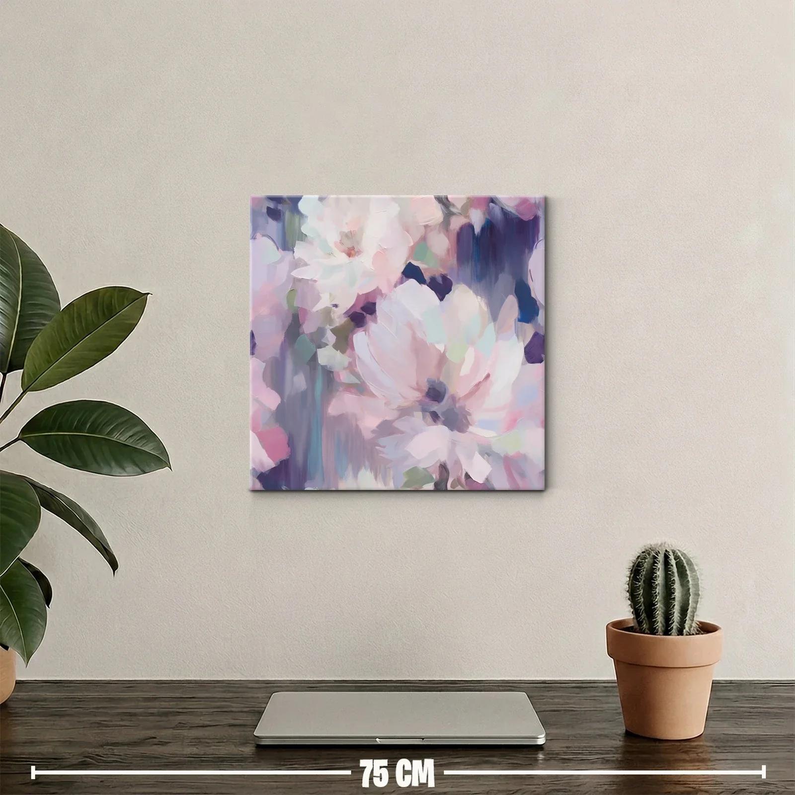 Cuadro floral en tonos pastel para ambiente elegante — miniatura 2