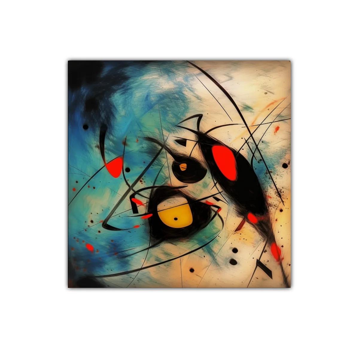 Composición abstracta con formas y colores intensos — miniatura 1