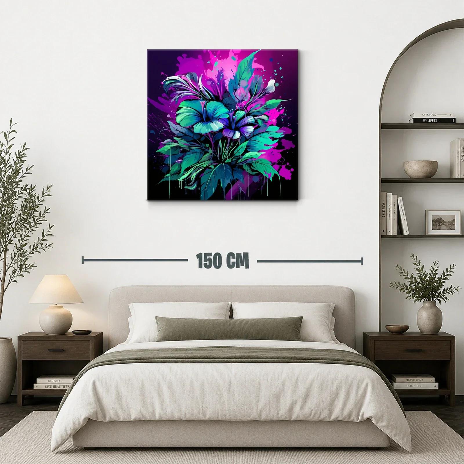 Explosión floral en tonos vibrantes y contrastes luminosos — miniatura 3