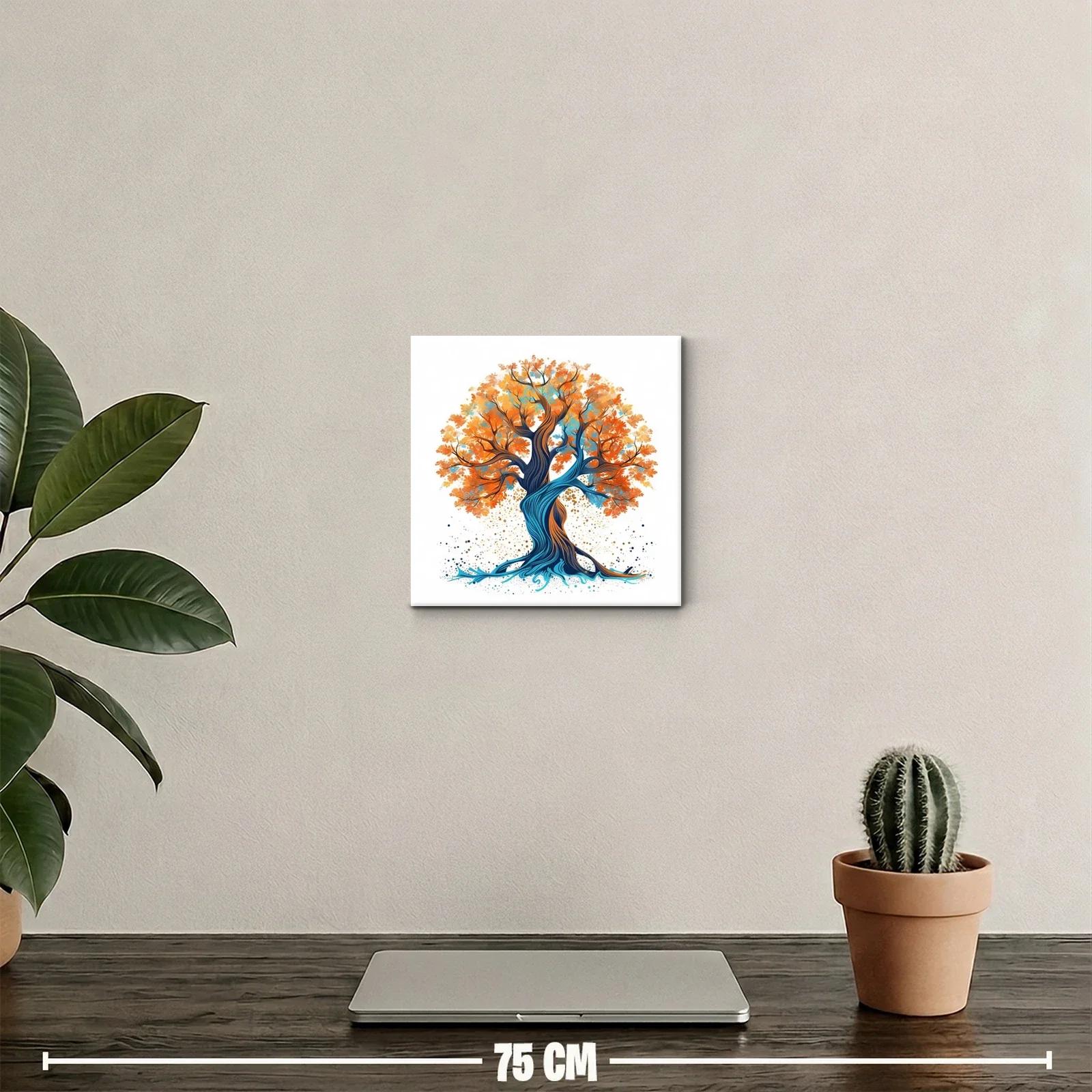 Árbol abstracto con colores vibrantes y formas dinámicas — miniatura 2