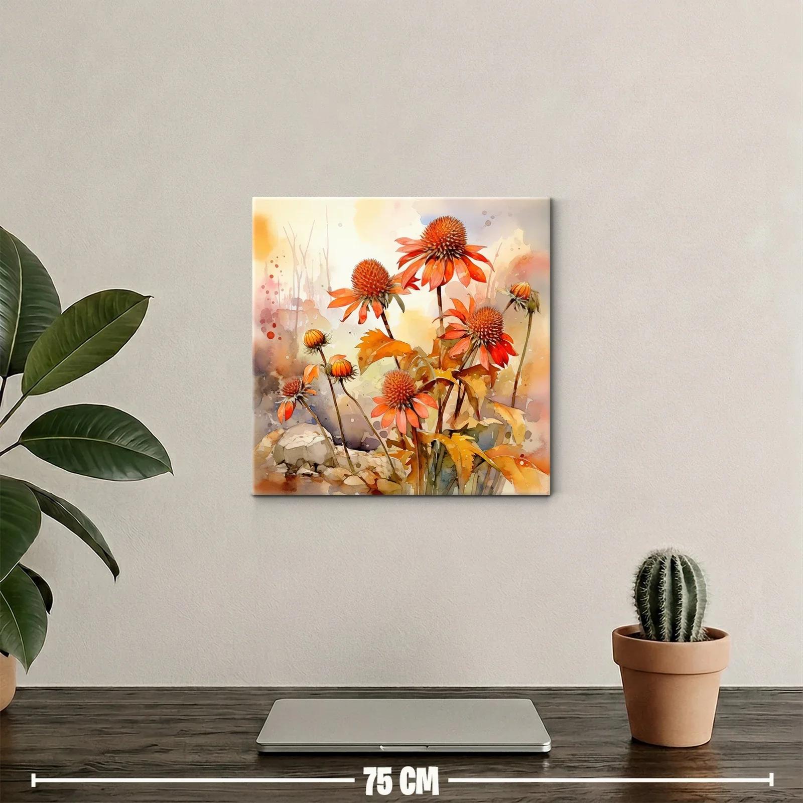 Flores silvestres en tonos cálidos y otoñales — miniatura 2
