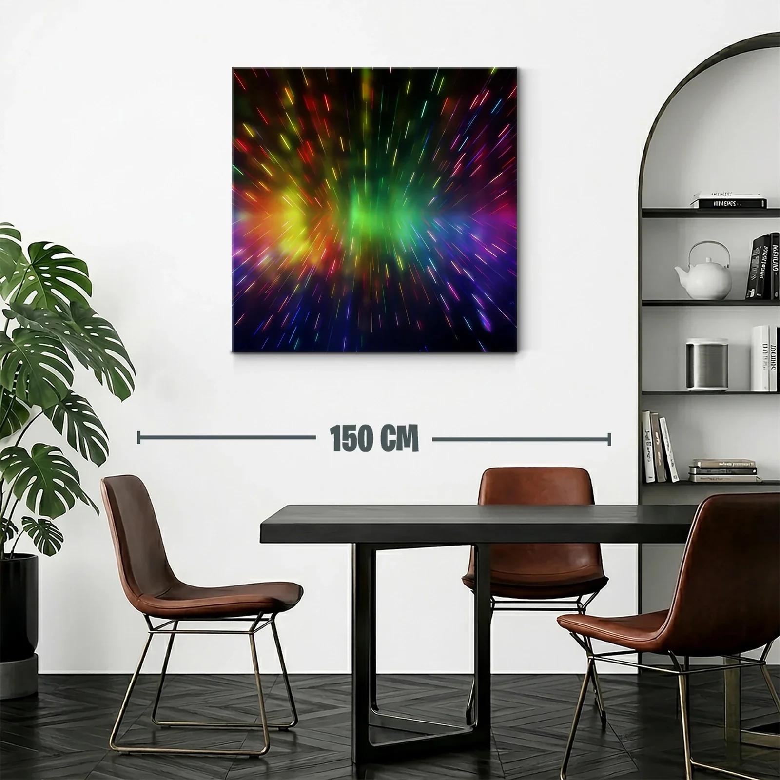 Explosión de luces vibrantes en movimiento caleidoscópico — miniatura 2