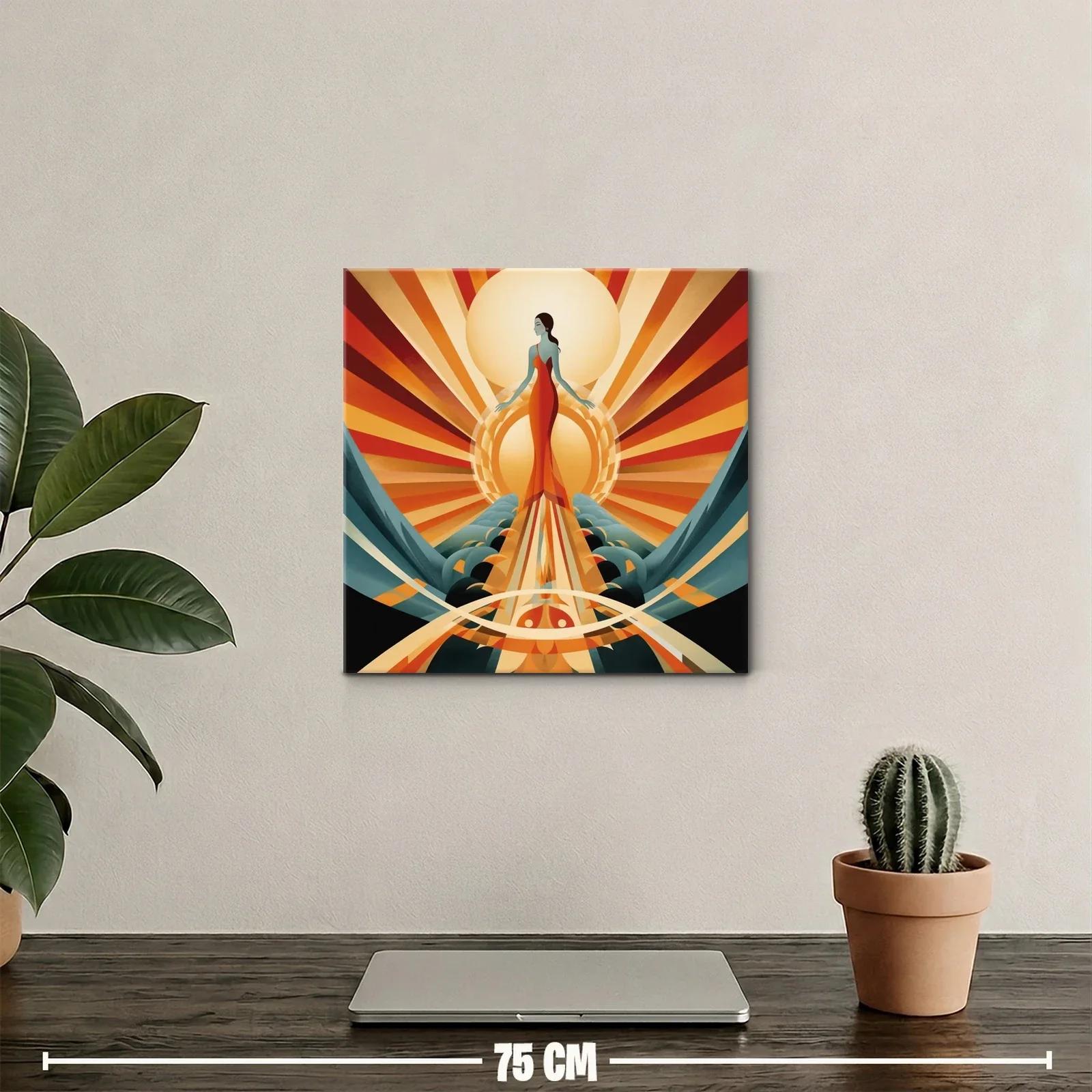 Figura femenina en el resplandor de sol radiante — miniatura 2