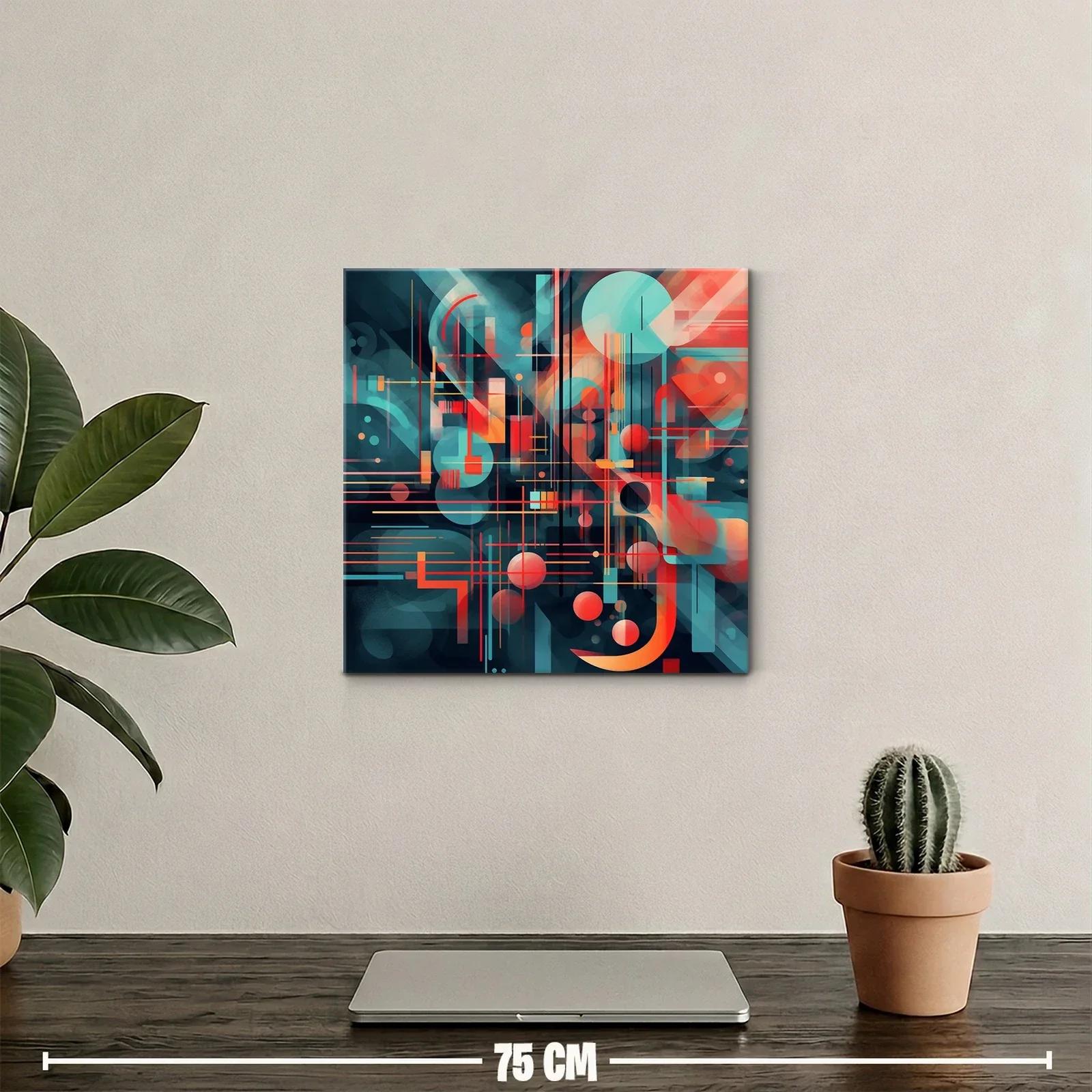 Composición abstracta con geometría y contraste dinámico — miniatura 2