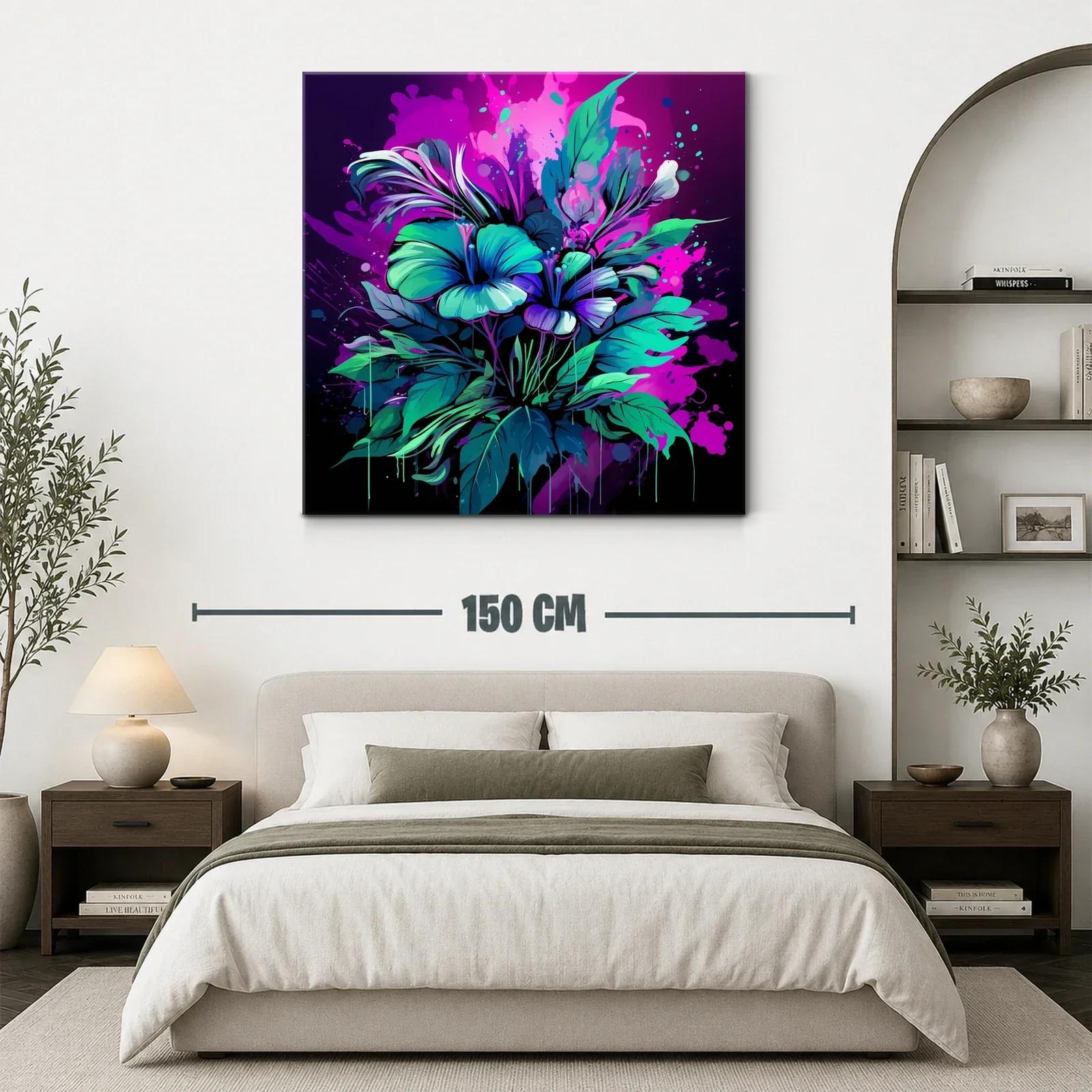 Explosión floral en tonos vibrantes y contrastes luminosos — miniatura 3