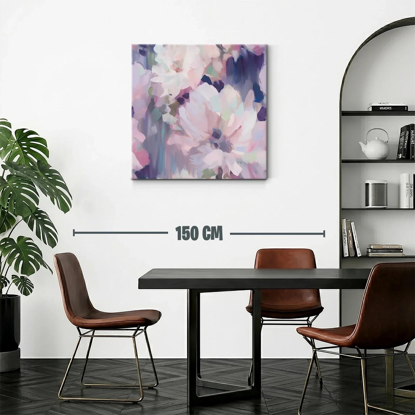 Cuadro floral en tonos pastel para ambiente elegante — miniatura 2