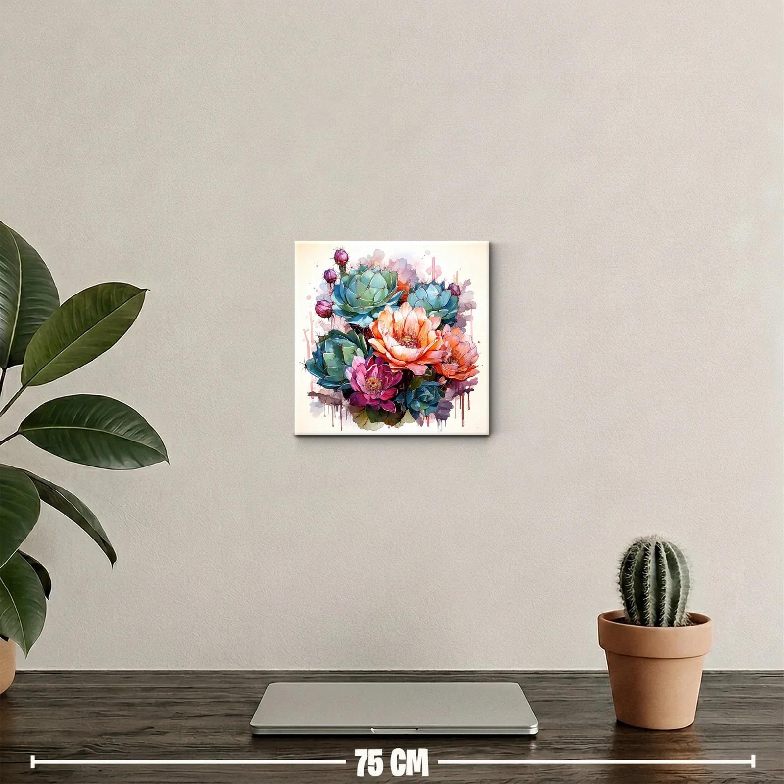 Cuadro floral con colores vibrantes y detalles delicados — miniatura 2