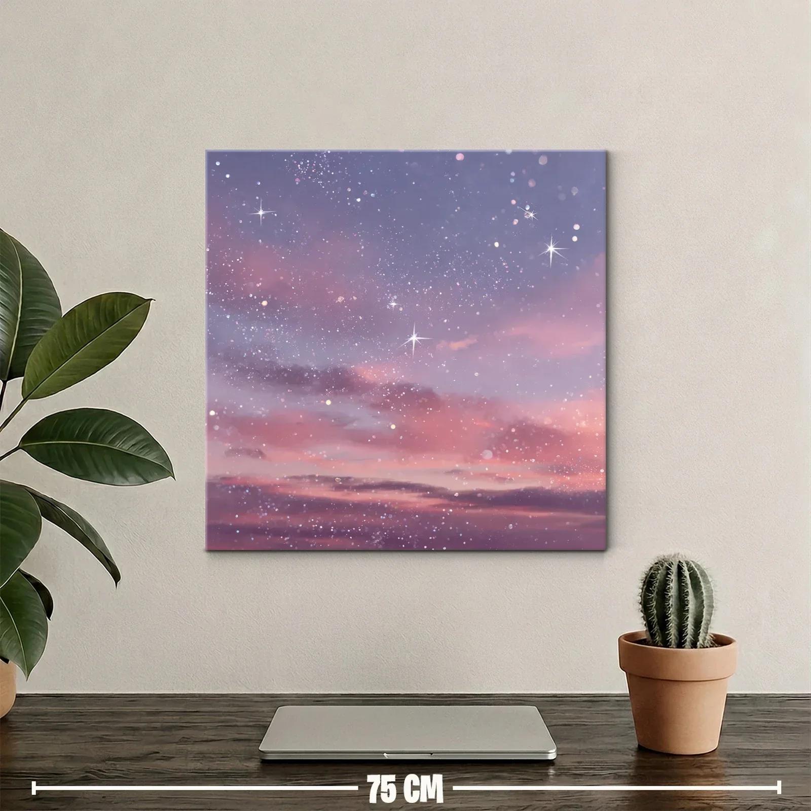 Cielo estrellado en tonos pastel para un ambiente sereno — miniatura 2
