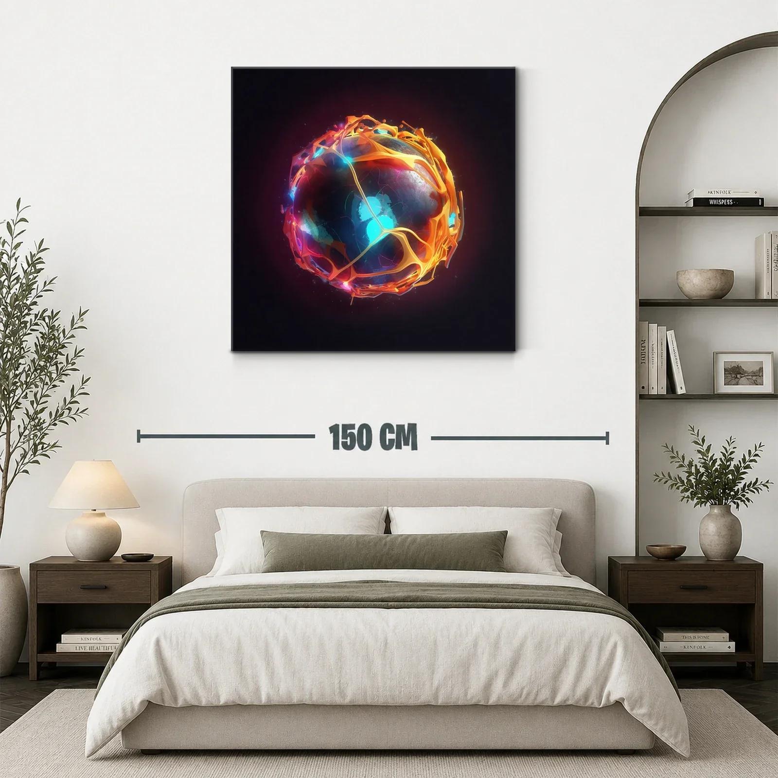 Esfera luminosa con patrones abstractos y energía vibrante — miniatura 3